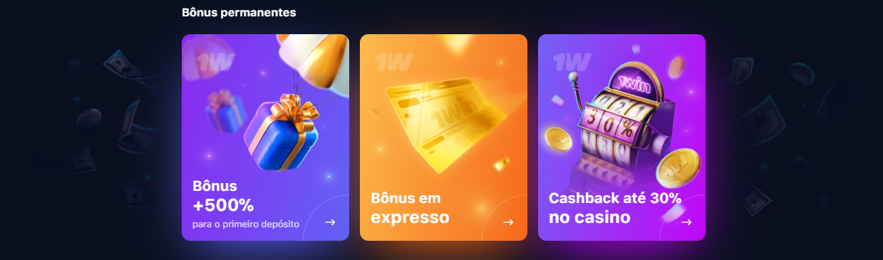 Bónus para novos jogadores no nosso casino Bónus de boas-vindas no casino 1Win