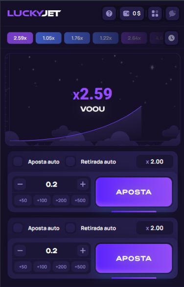 Jogo de demonstração do LuckyJet no casino online 1Win Jogar Lucky Jet 1 Win num casino português
